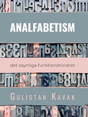 cover image of Analfabetism
